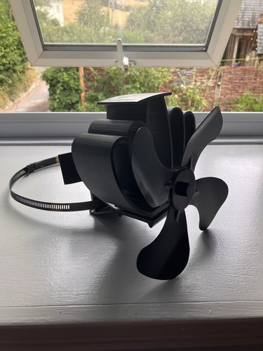 Heat powered stove fan - heat,