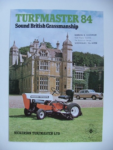 Nickerson turfmaster ride - 84,