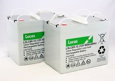 2 X Lucas 85AH AGM Battery for