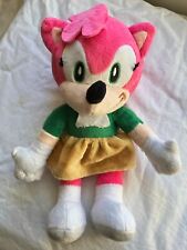 Amy Rose Classic 10" Plush Soft Toy with Window Sucker (Sonic The Hedgehog)