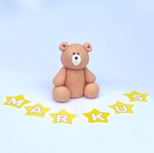 Teddy bear cake toppers edible - teddy,