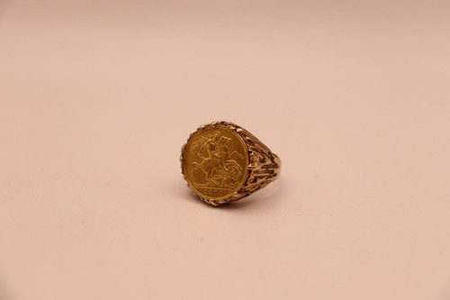 22ct gold half sovereign coin - 22ct,