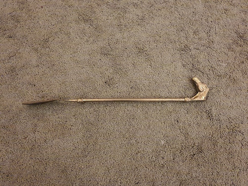 Brass horse head shoe horn - horse,