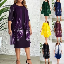 Womens Floral Chiffon Casual