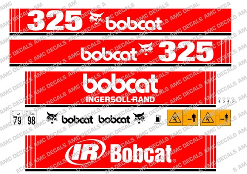 Bobcat 325 mini digger - mini, decal