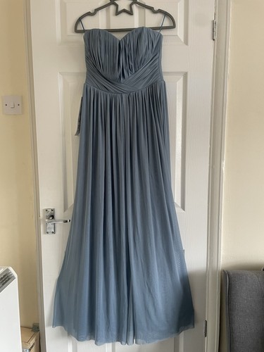 Lipsy pale blue maxi dress - blue,