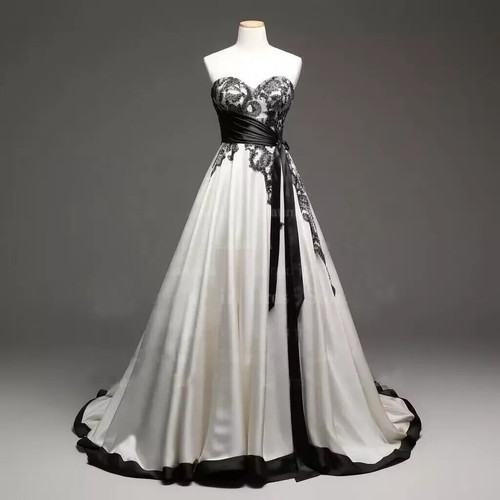 Gothic black white - black, wedding