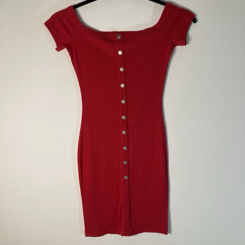 Red off shoulder - bodycon, mini