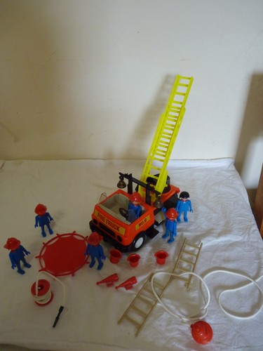 Vintage playmobil fire engine - vintage,