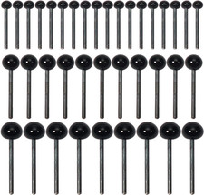 TOAOB 300Pcs Mini Black Glass