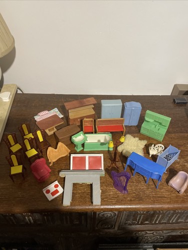 Vintage dolls house furniture - house,