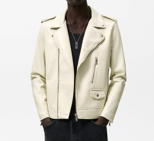 Zara mens light beige faux - light,