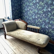 Antique victorian chaise - antique,