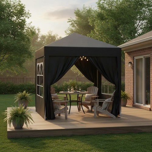 Garden pop gazebo 2x2m - up,