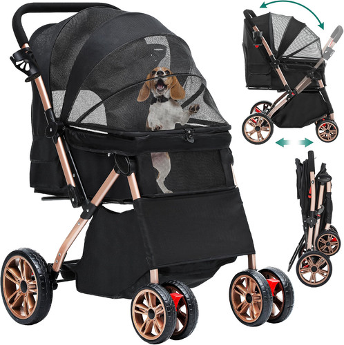 Yitahome foldable dog stroller - foldable,