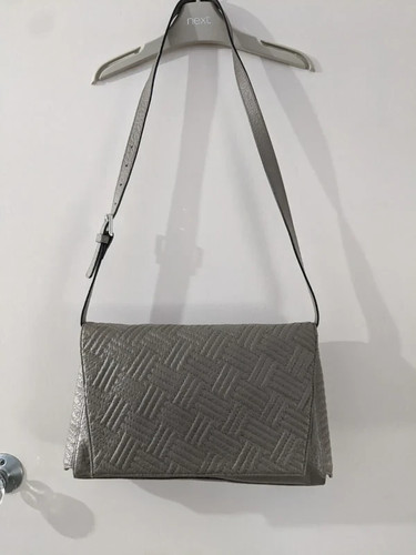Reiss leather grey - reiss, grey/khaki