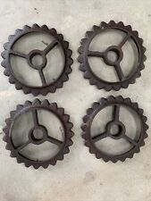 Vintage cast iron wheels