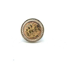 9ct 1914 half sovereign ring