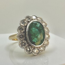 18ct Gold Emerald & Diamond