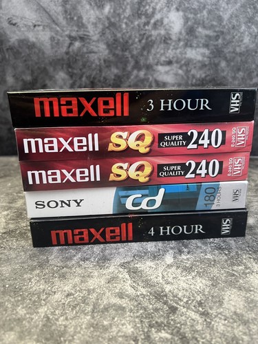 Blank video cassettes - 5x,