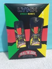 LYNX Africa & Marmite Body Wash 250ml & Body Spray 150m Gift Set Limited Edition
