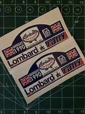 2 Replica Lombard RAC Rally Sticker,  1990
