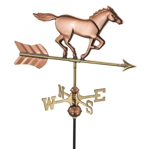 Horse copper weathervane - copper,