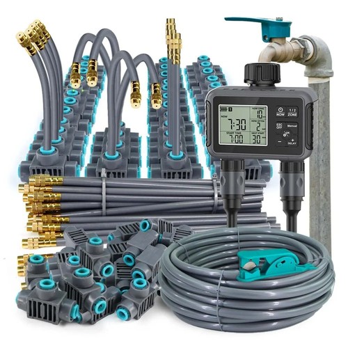 Garden watering timer misting - watering,