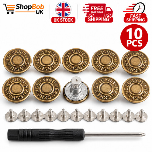 10pcs sew jeans button - no-sew,