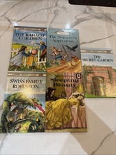 1980s Vintage Ladybird Classics Books-5 Piece Set Hardback. Good Condition
