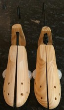 2 x Vintage Wooden Shoe