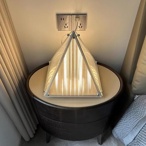 Modern table lamp - modern, triangular