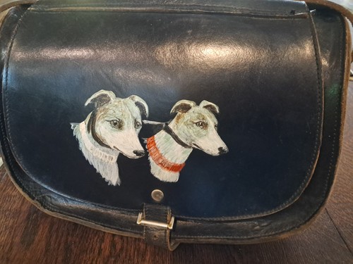 Vintage 70s painted greyhound - vintage,