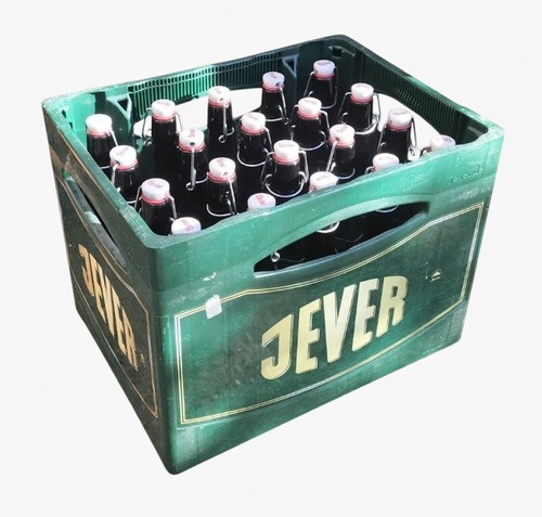 Jever bottle crate - , filled
