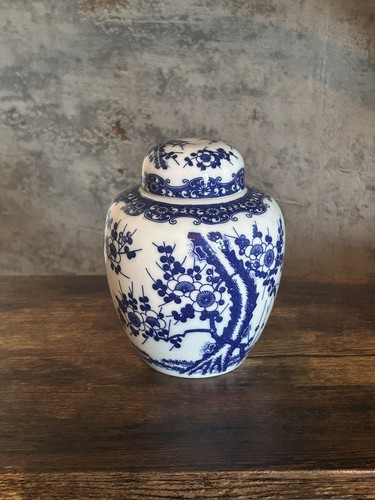 Vintage blue and - blue, white