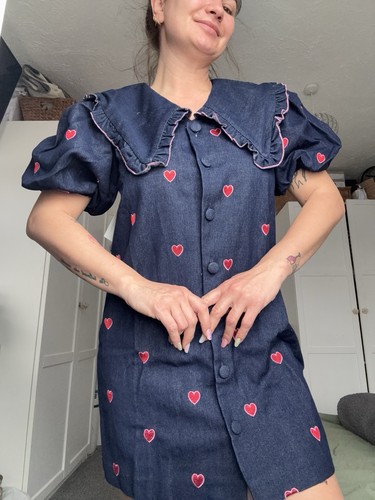 Sister jane cute denim hearts - jane,