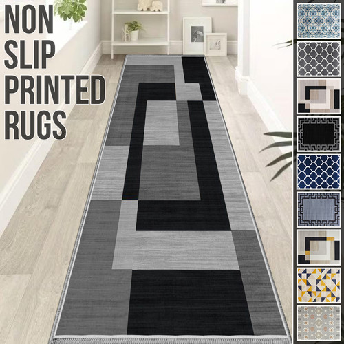 Non slip hall runner rug - slip, long