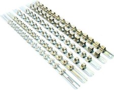 6pc Socket Rail Set 2 x1/4'' 2