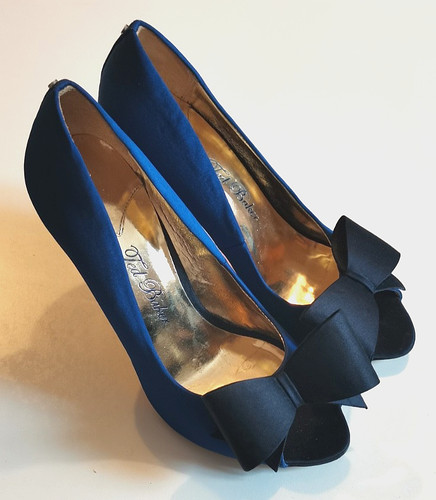 Ted baker blue gold high - high, heel