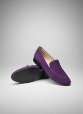 Chanel Purple Suede Loafers UK