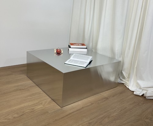 Aluminium coffee table 40cm - aluminium,