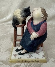 Erika Oller - Real People Collection 'Cat Pushing Its Luck' - Bottman Figure