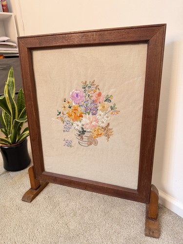 Vintage embroidered floral - vintage,