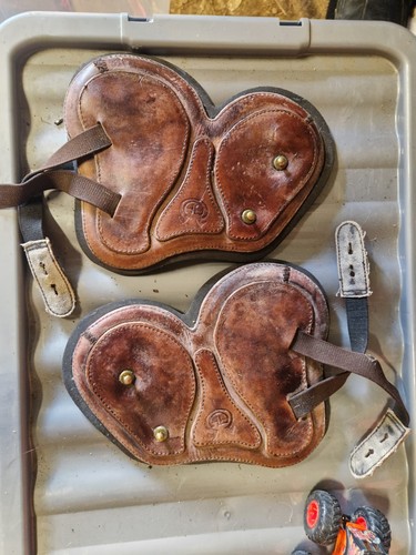 Brown leather and neoprene - brown,
