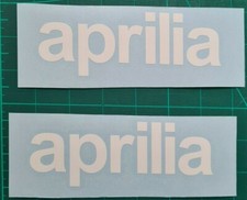 Aprilia White Glossy text