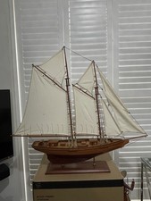 Model Yacht Bluenose Fishing racing Schooner -maritime Ship Boat. 75cmH x 84cmW
