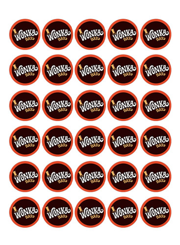 Pre cut edible wonka - 30, pre-cut