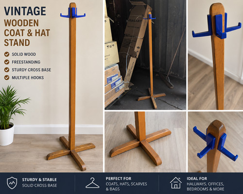 Vintage wooden freestanding - wooden,