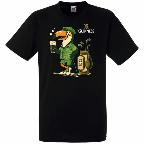 Guinness golf printed shirt - golf,