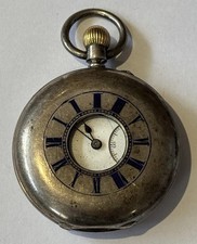 Silver Half Hunter Pocket Watch